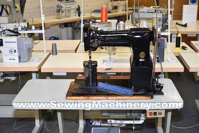 Singer 138W101 twin needle post bed sewing machine £795